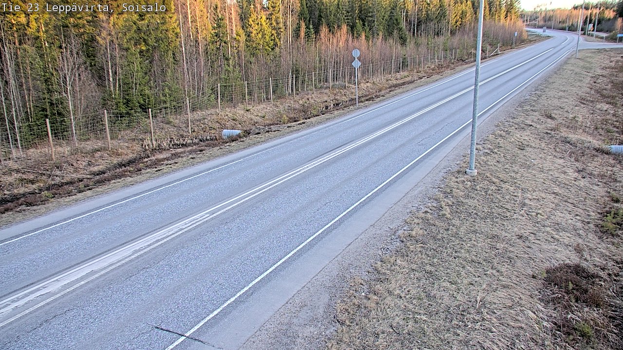 Weather Camera Image Väg 23 Leppävirta, Soisalo, Leppävirta, Pohjois-Savo