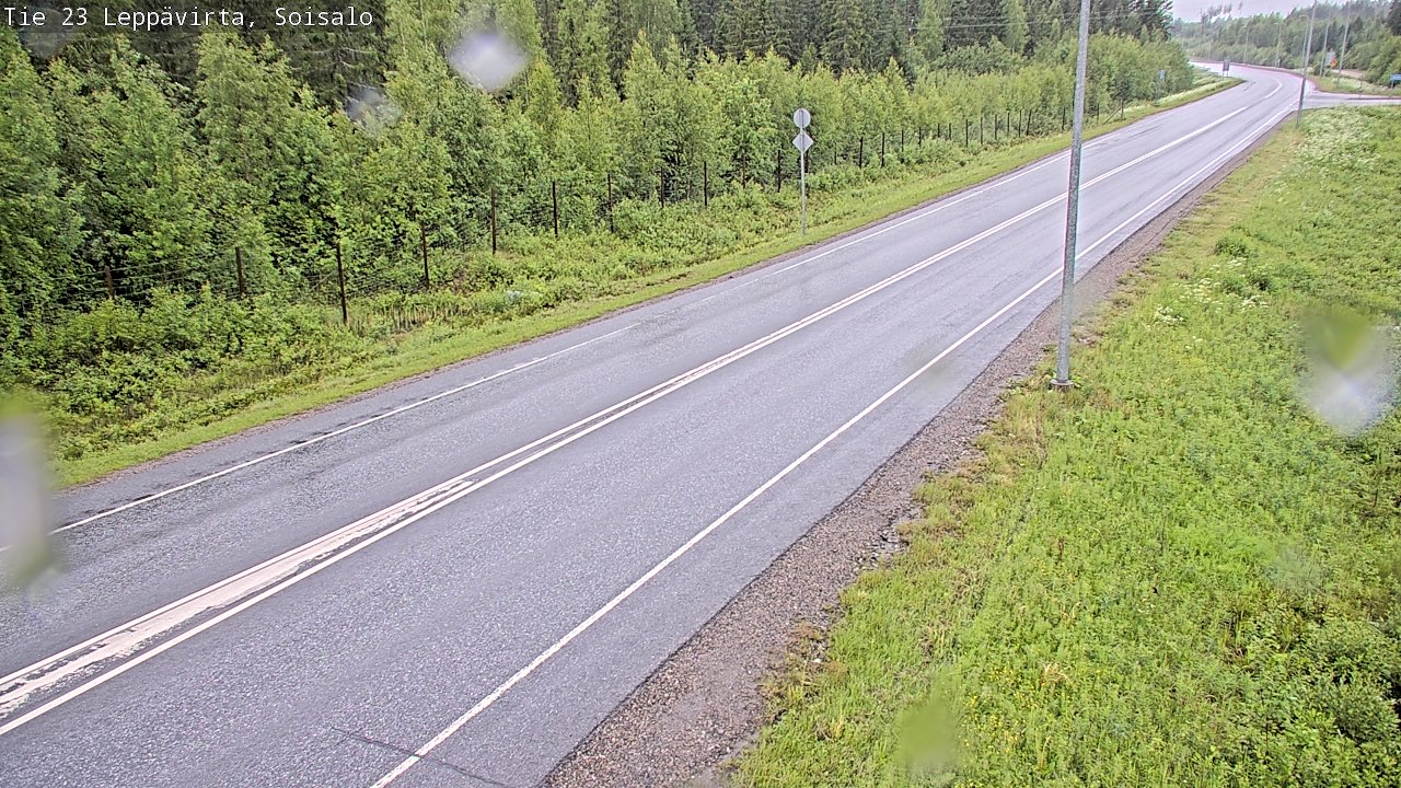 Weather Camera Image Väg 23 Leppävirta, Soisalo, Leppävirta, Pohjois-Savo