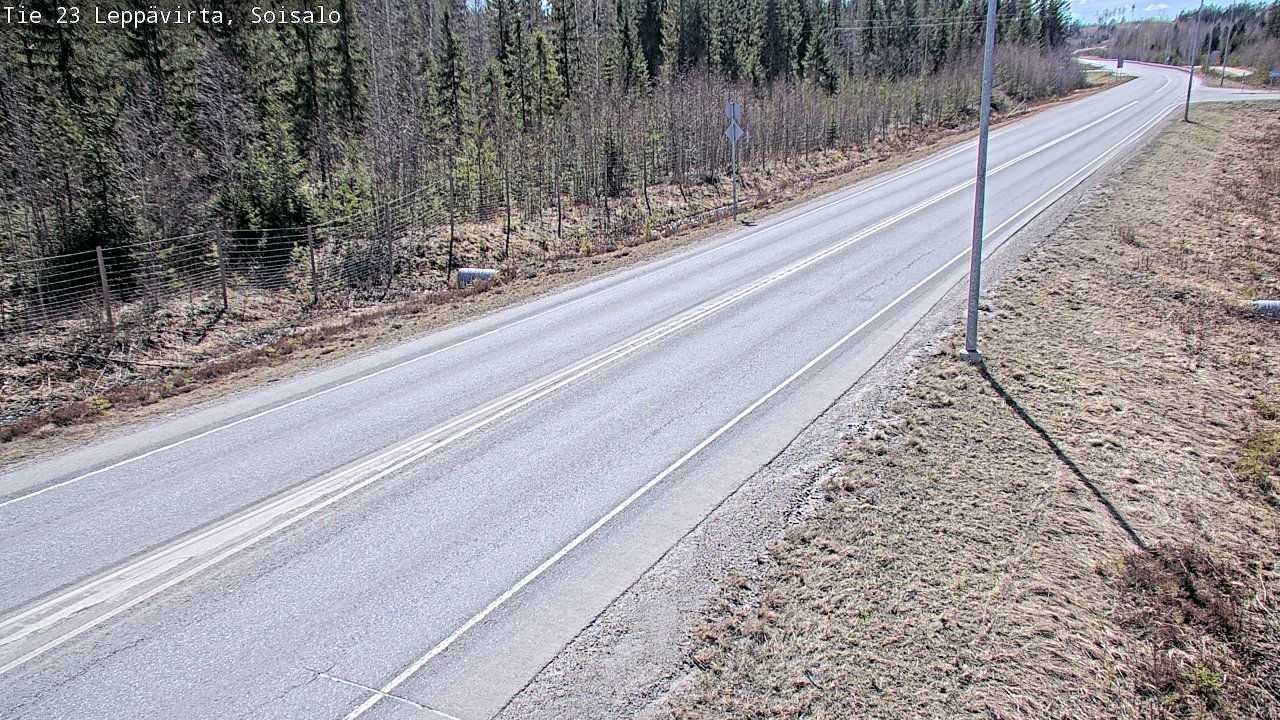 Weather Camera Image Väg 23 Leppävirta, Soisalo, Leppävirta, Pohjois-Savo