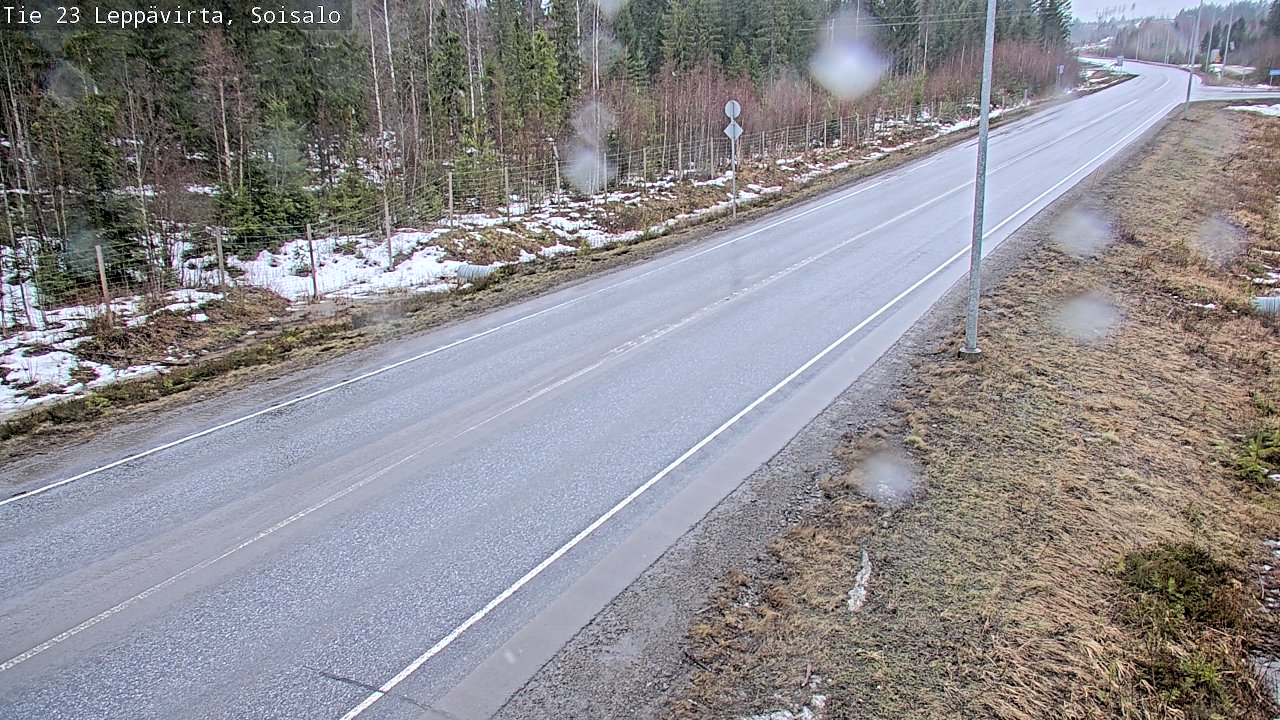 Weather Camera Image Road 23 Leppävirta, Soisalo, Leppävirta, Pohjois-Savo