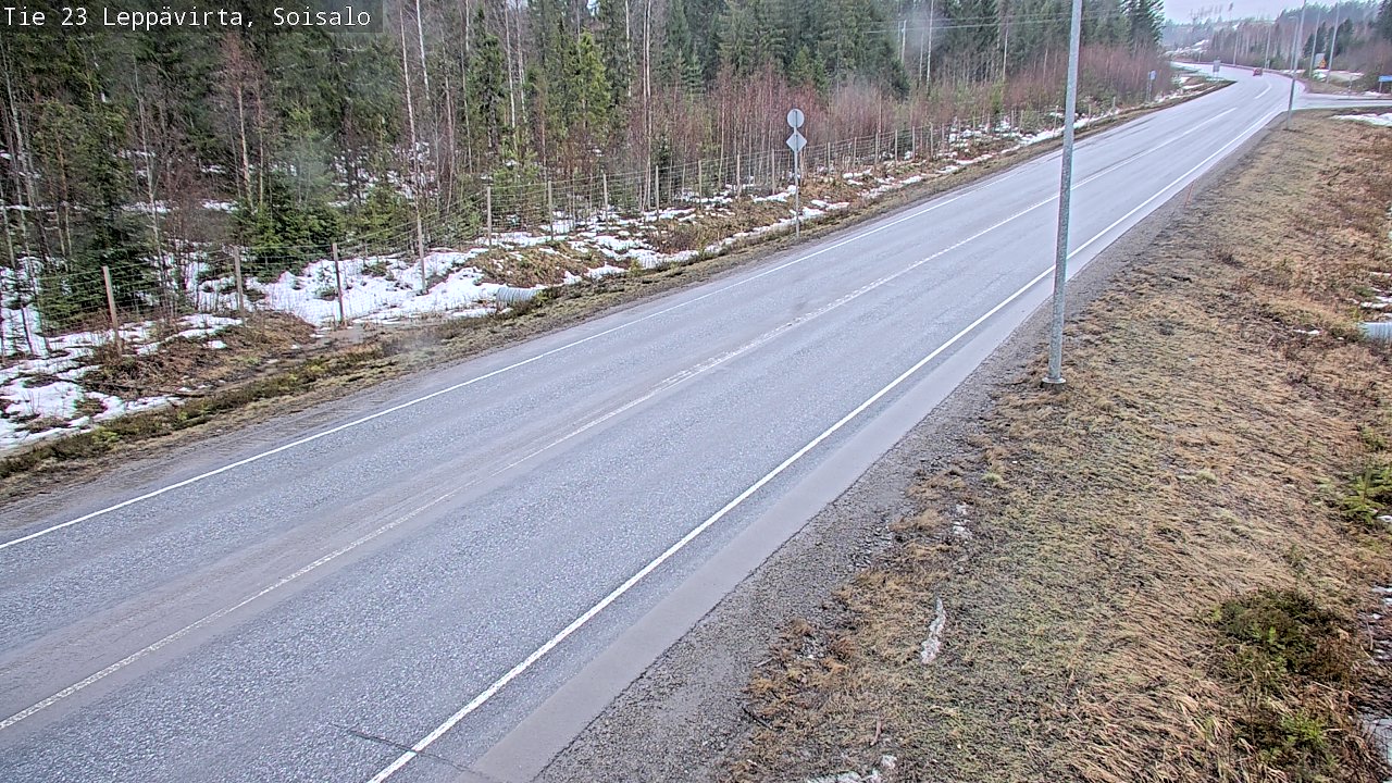 Weather Camera Image Väg 23 Leppävirta, Soisalo, Leppävirta, Pohjois-Savo