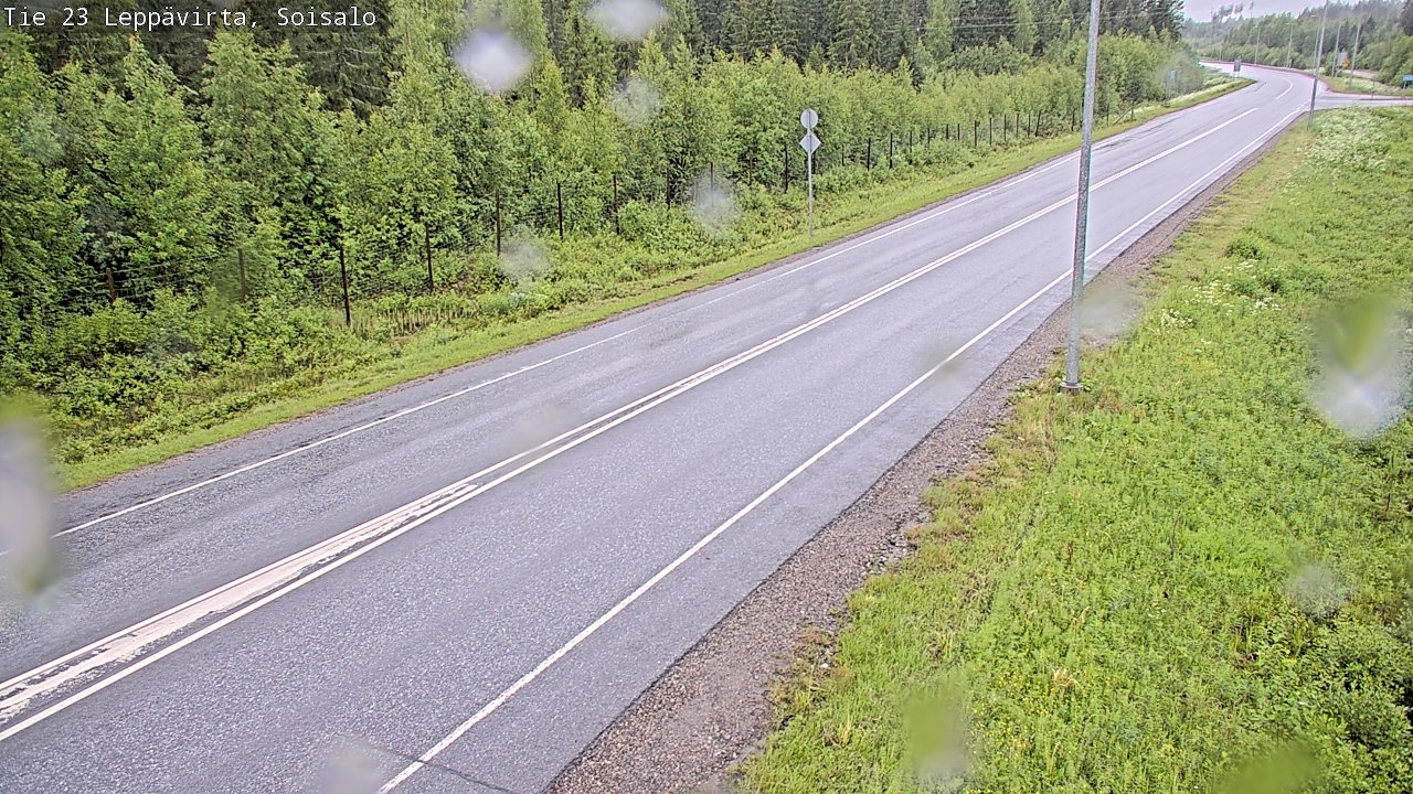 Weather Camera Image Road 23 Leppävirta, Soisalo, Leppävirta, Pohjois-Savo