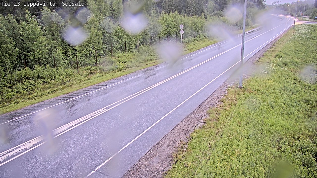Weather Camera Image Road 23 Leppävirta, Soisalo, Leppävirta, Pohjois-Savo