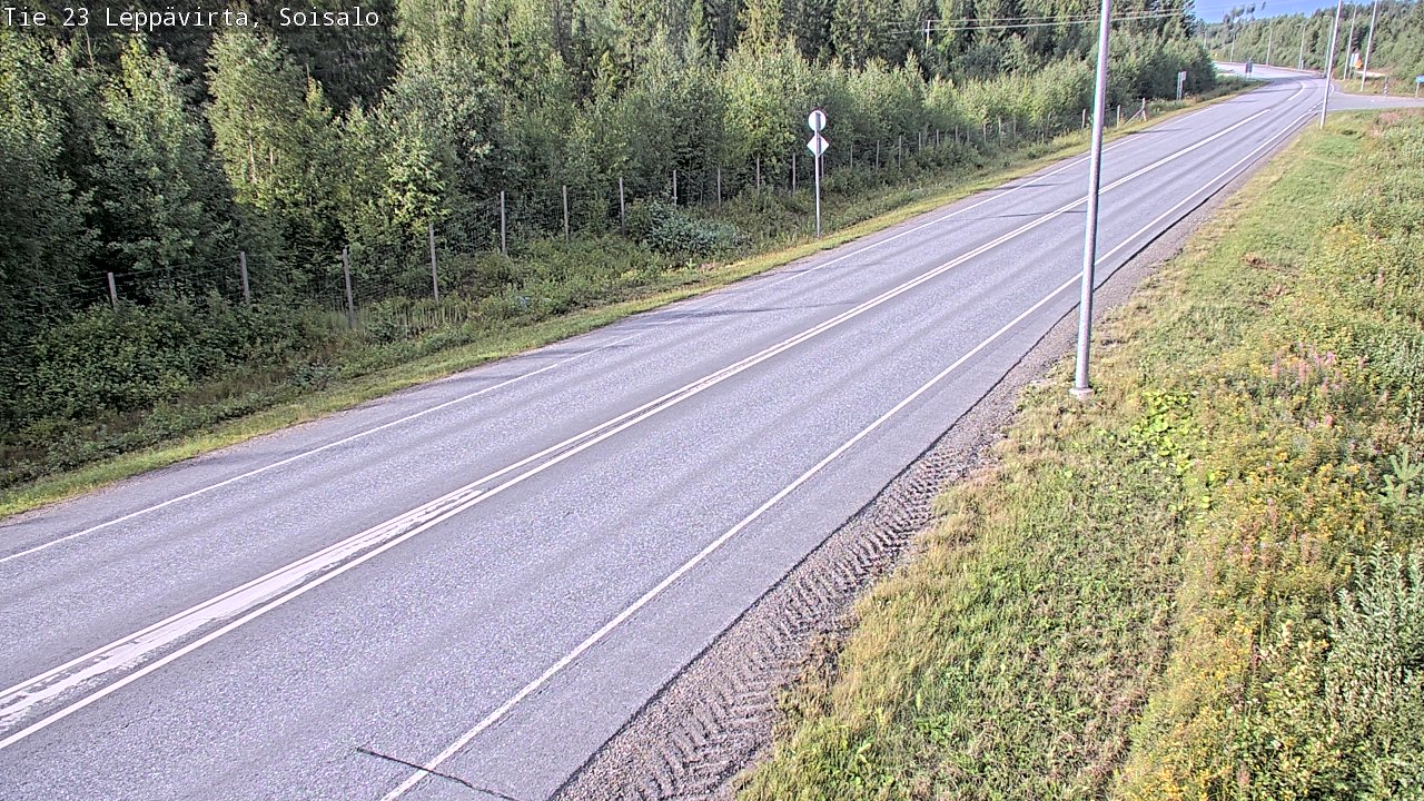 Weather Camera Image Road 23 Leppävirta, Soisalo, Leppävirta, Pohjois-Savo