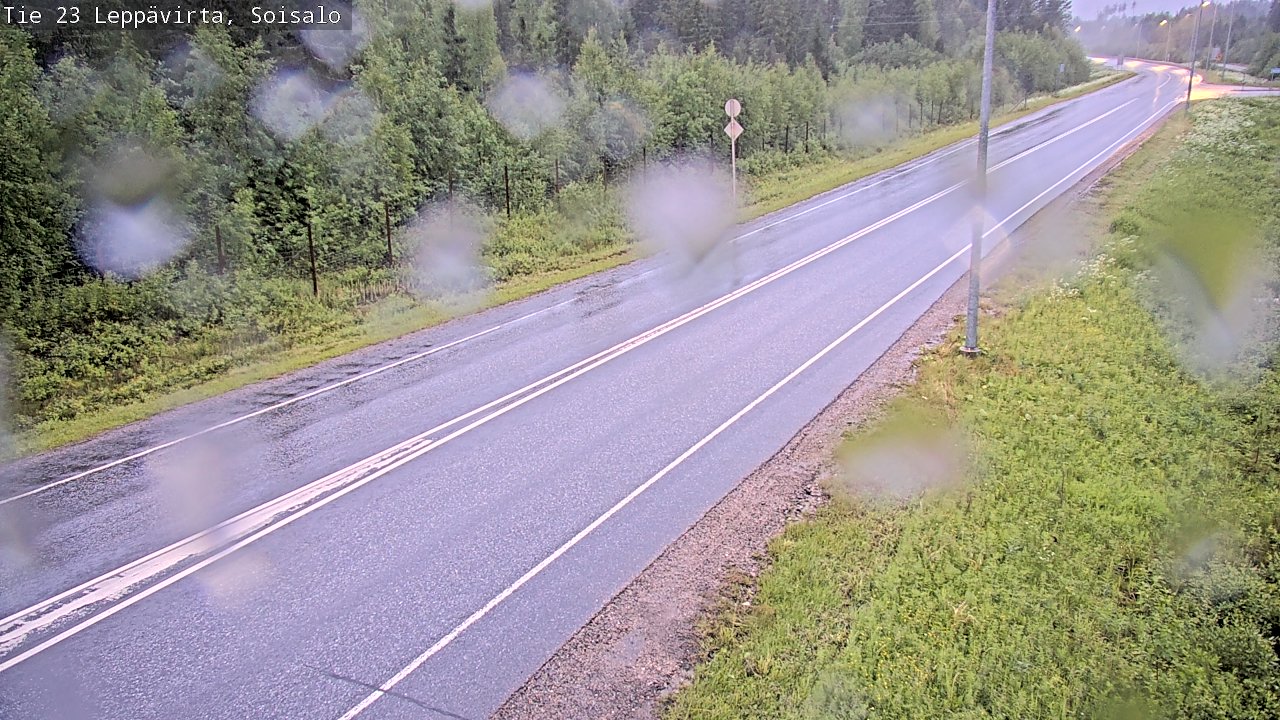 Weather Camera Image Road 23 Leppävirta, Soisalo, Leppävirta, Pohjois-Savo