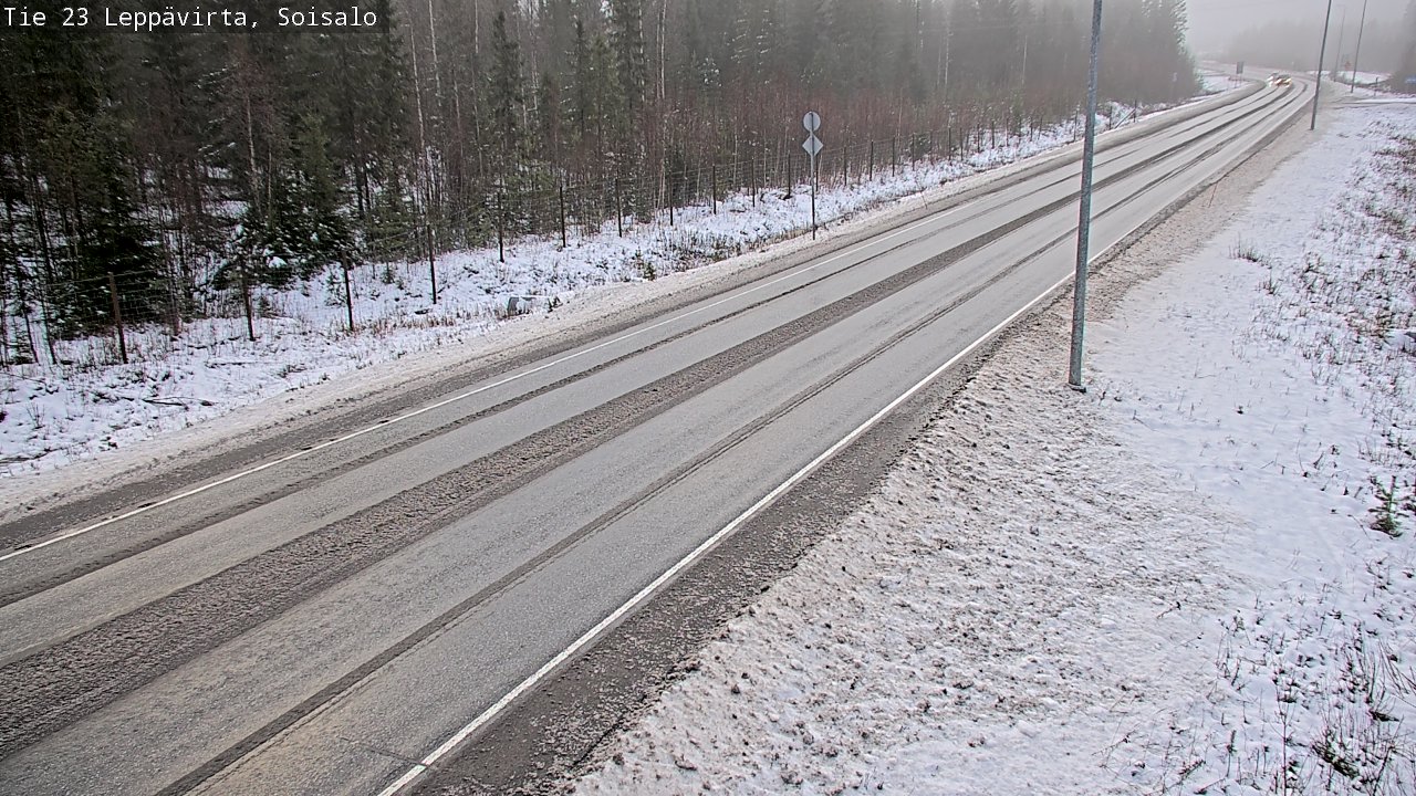 Weather Camera Image Road 23 Leppävirta, Soisalo, Leppävirta, Pohjois-Savo