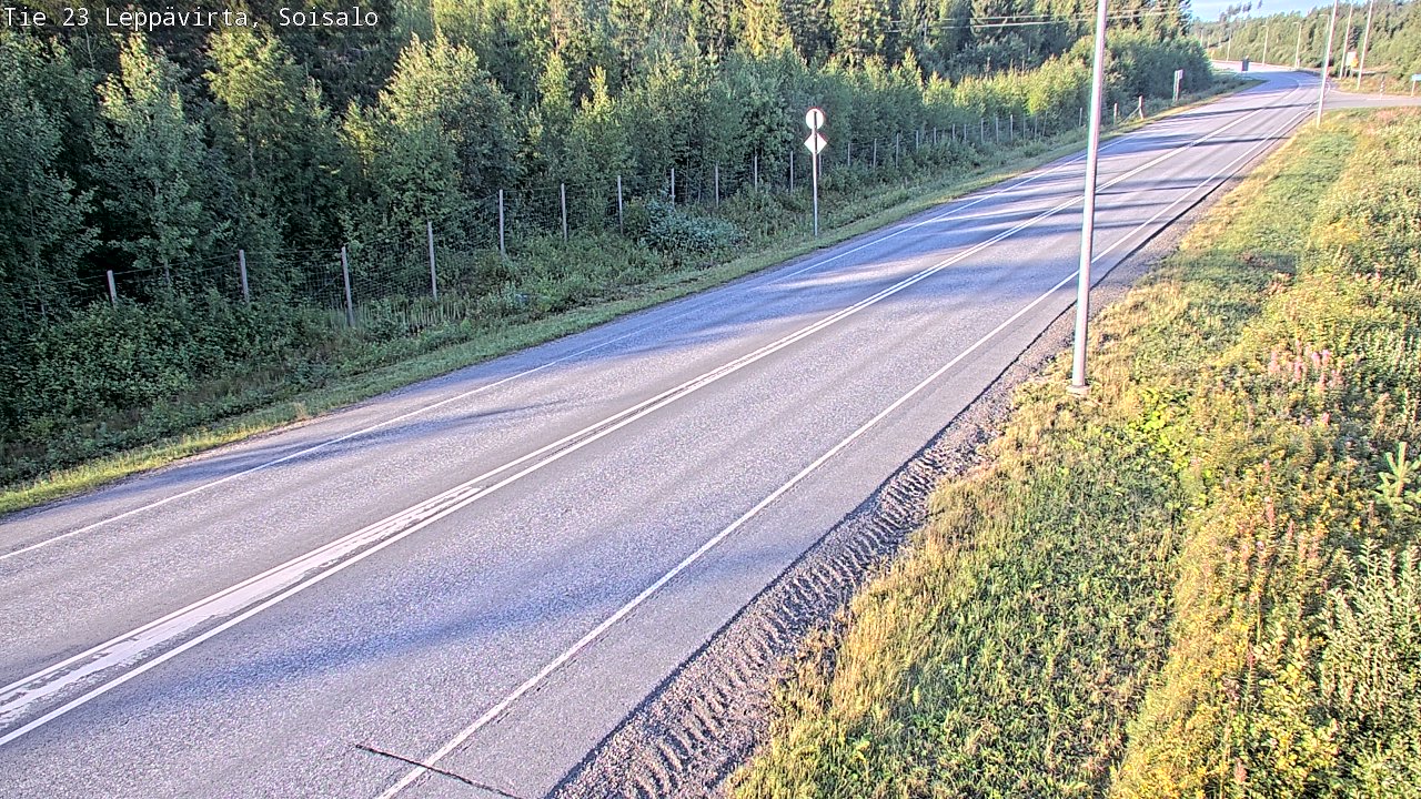 Weather Camera Image Road 23 Leppävirta, Soisalo, Leppävirta, Pohjois-Savo