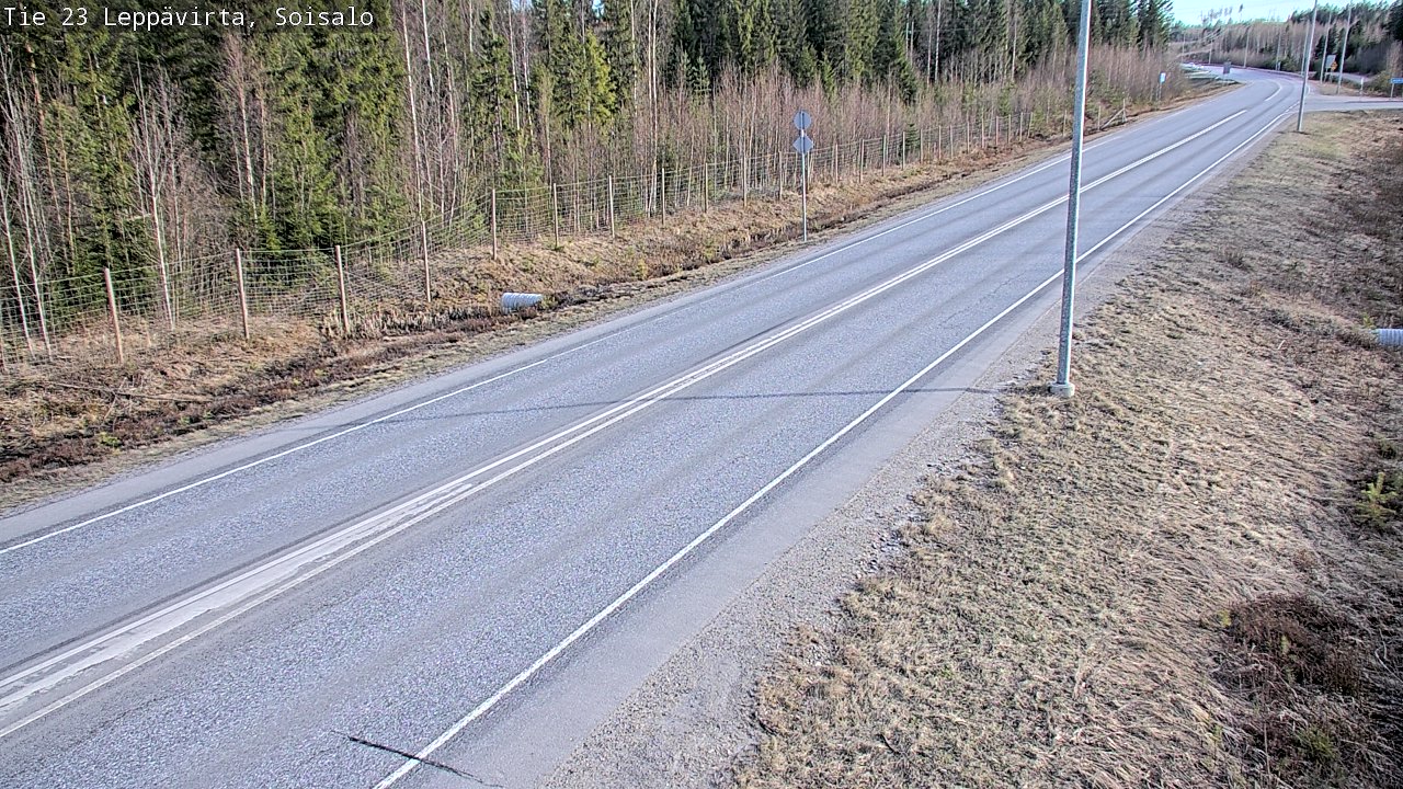 Weather Camera Image Väg 23 Leppävirta, Soisalo, Leppävirta, Pohjois-Savo