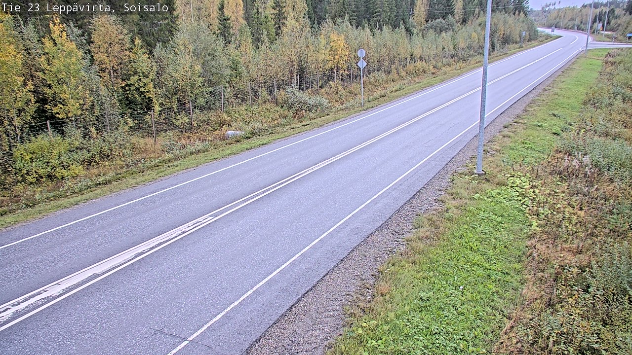 Weather Camera Image Road 23 Leppävirta, Soisalo, Leppävirta, Pohjois-Savo