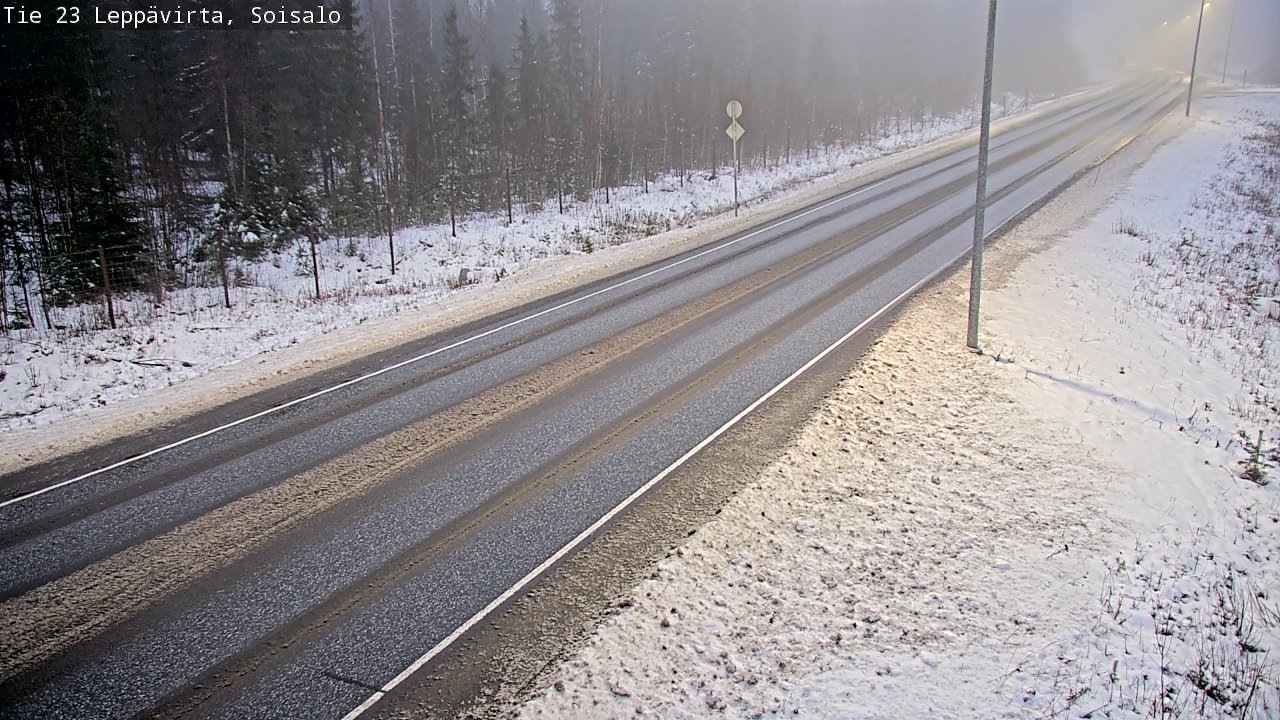 Weather Camera Image Road 23 Leppävirta, Soisalo, Leppävirta, Pohjois-Savo