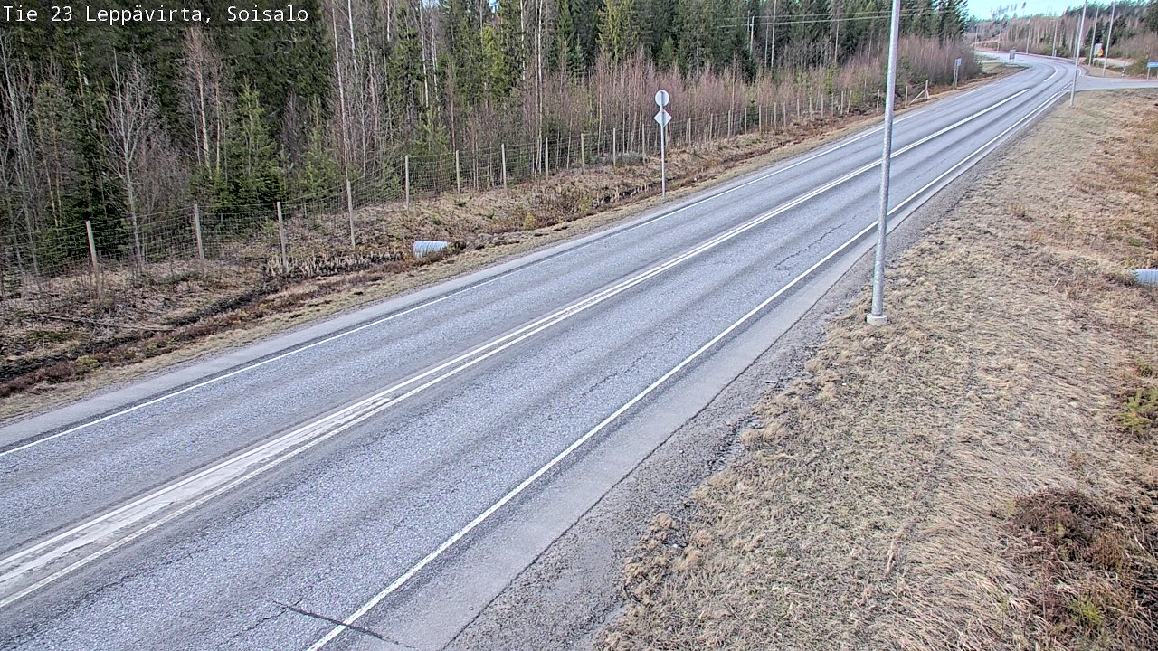 Weather Camera Image Väg 23 Leppävirta, Soisalo, Leppävirta, Pohjois-Savo