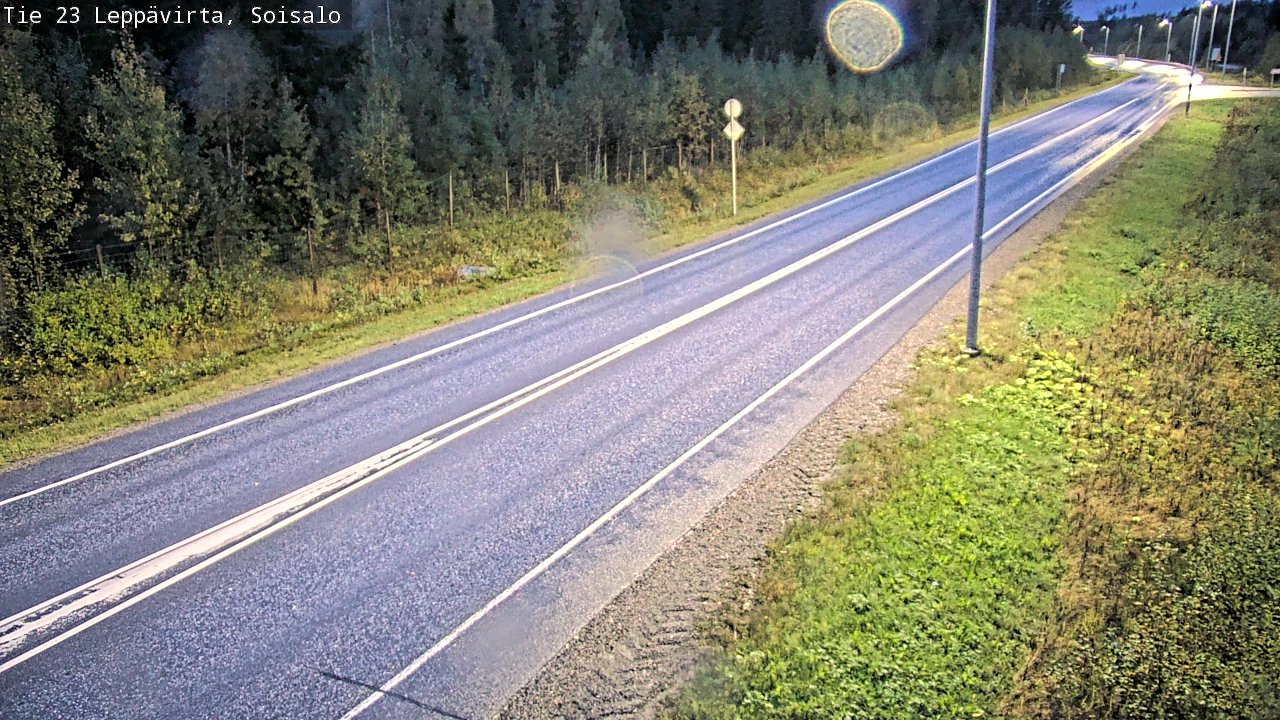 Weather Camera Image Road 23 Leppävirta, Soisalo, Leppävirta, Pohjois-Savo