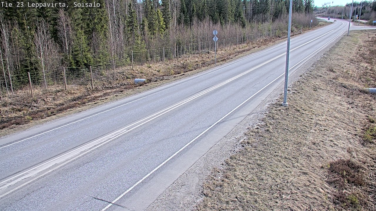 Weather Camera Image Väg 23 Leppävirta, Soisalo, Leppävirta, Pohjois-Savo