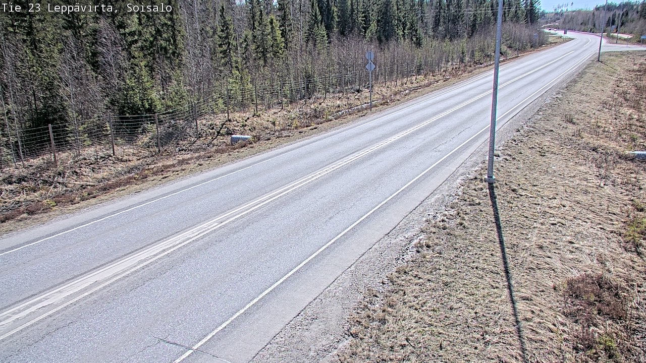 Weather Camera Image Väg 23 Leppävirta, Soisalo, Leppävirta, Pohjois-Savo