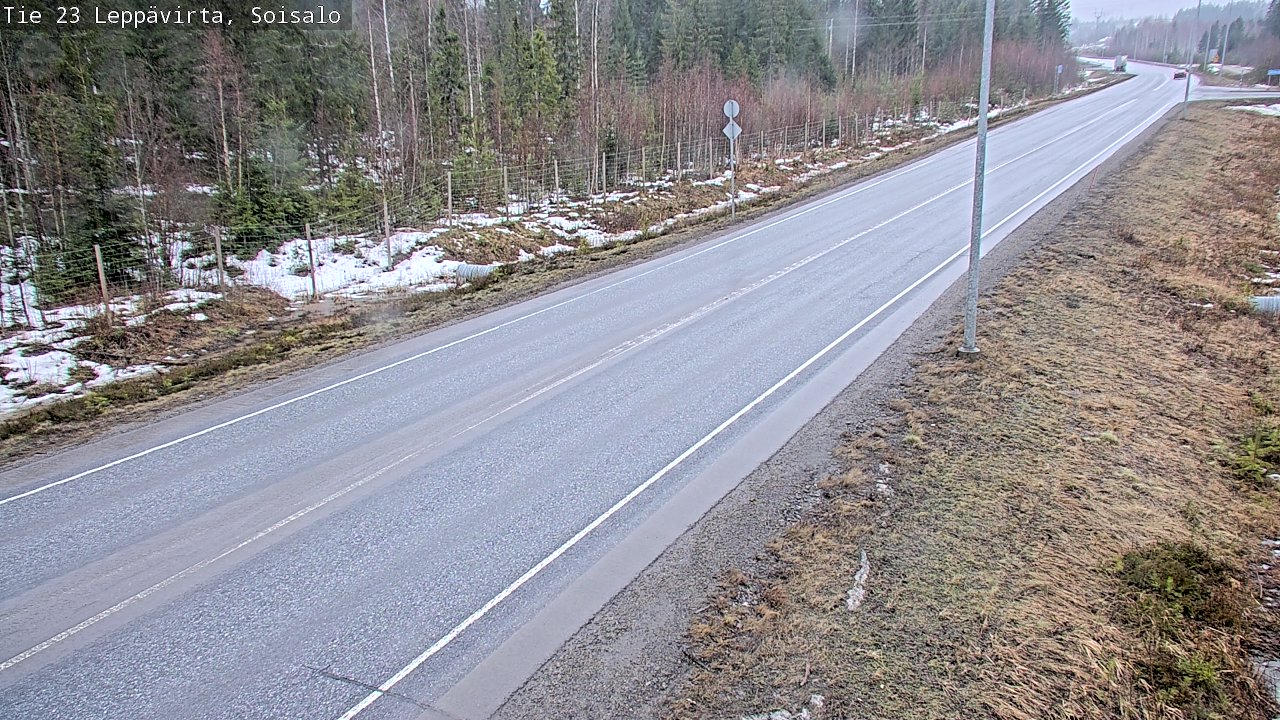 Weather Camera Image Väg 23 Leppävirta, Soisalo, Leppävirta, Pohjois-Savo