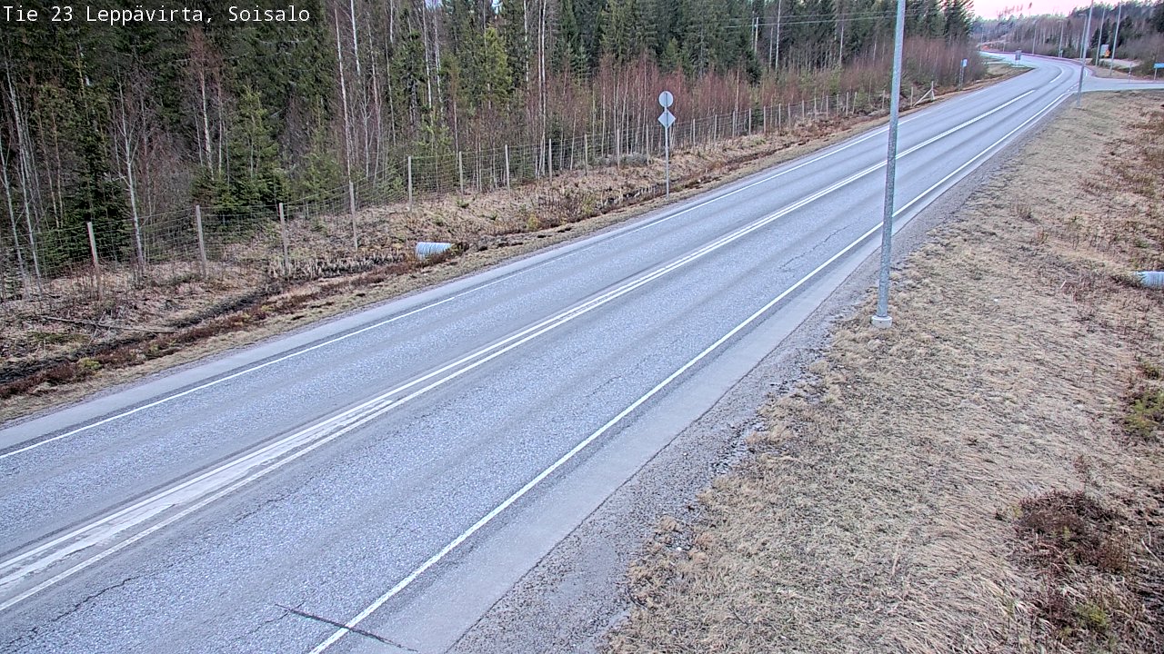 Weather Camera Image Väg 23 Leppävirta, Soisalo, Leppävirta, Pohjois-Savo
