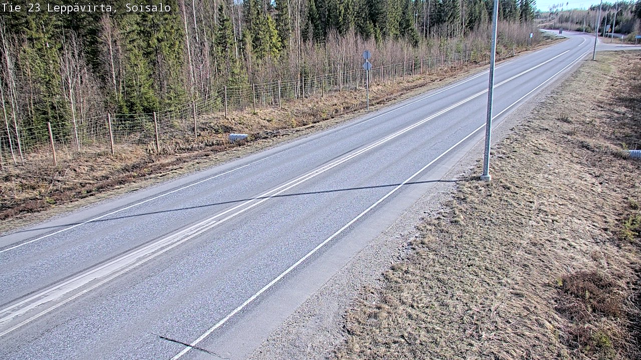Weather Camera Image Väg 23 Leppävirta, Soisalo, Leppävirta, Pohjois-Savo