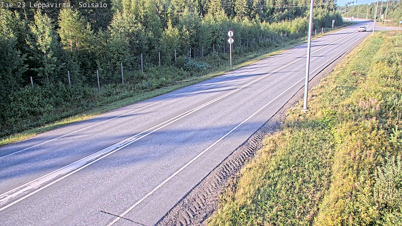 Weather Camera Image Road 23 Leppävirta, Soisalo, Leppävirta, Pohjois-Savo