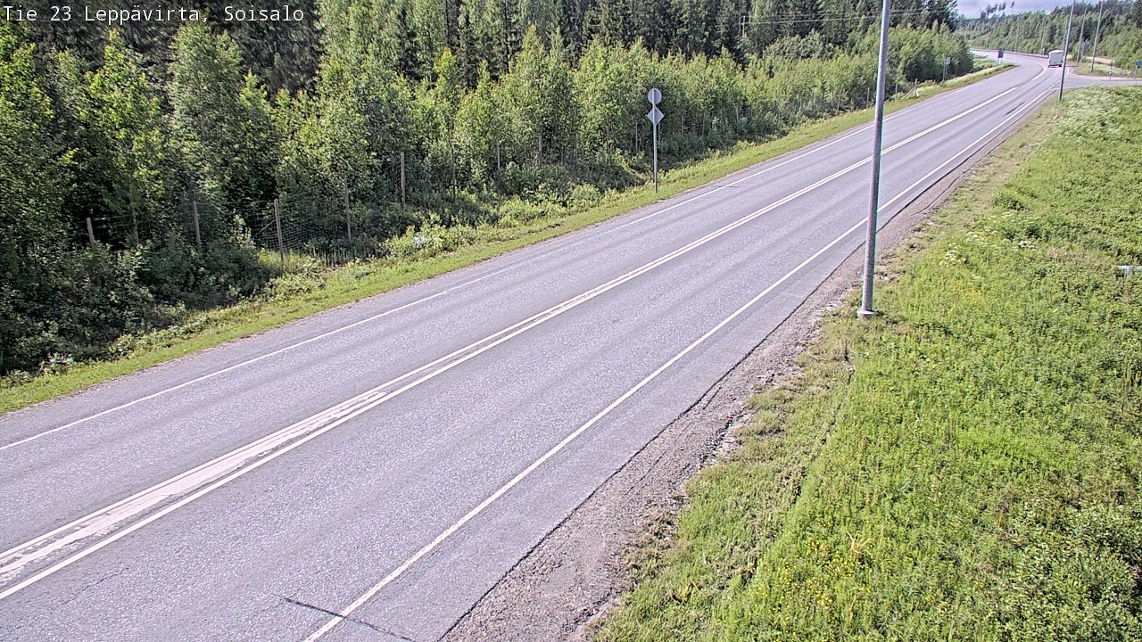 Weather Camera Image Road 23 Leppävirta, Soisalo, Leppävirta, Pohjois-Savo