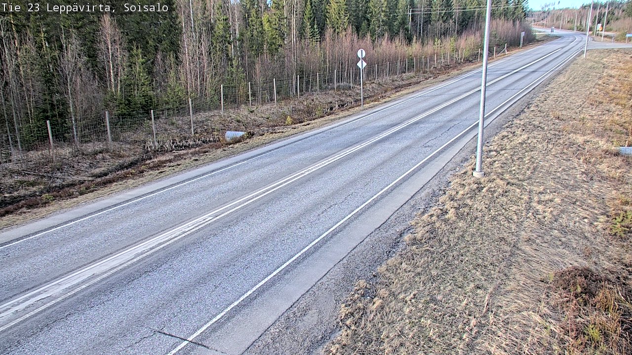 Weather Camera Image Väg 23 Leppävirta, Soisalo, Leppävirta, Pohjois-Savo