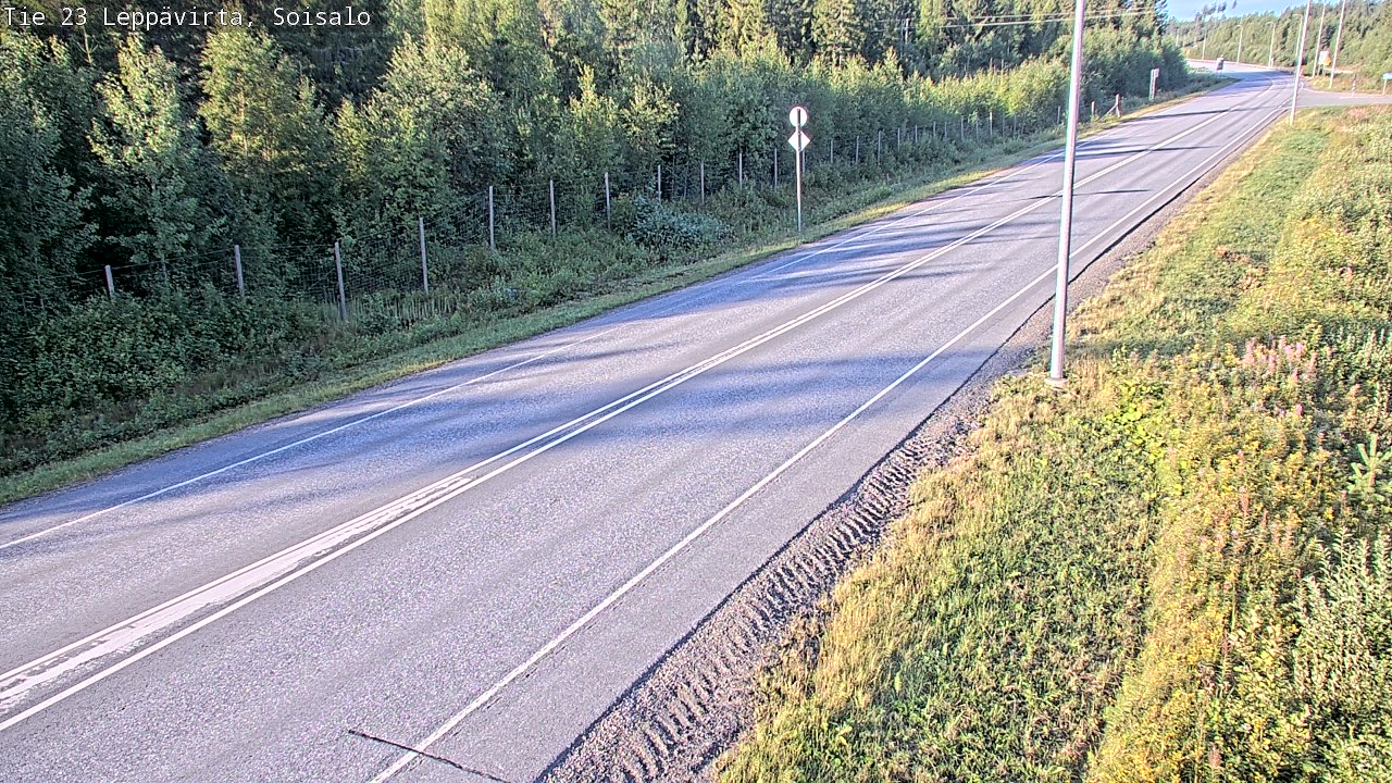 Weather Camera Image Road 23 Leppävirta, Soisalo, Leppävirta, Pohjois-Savo