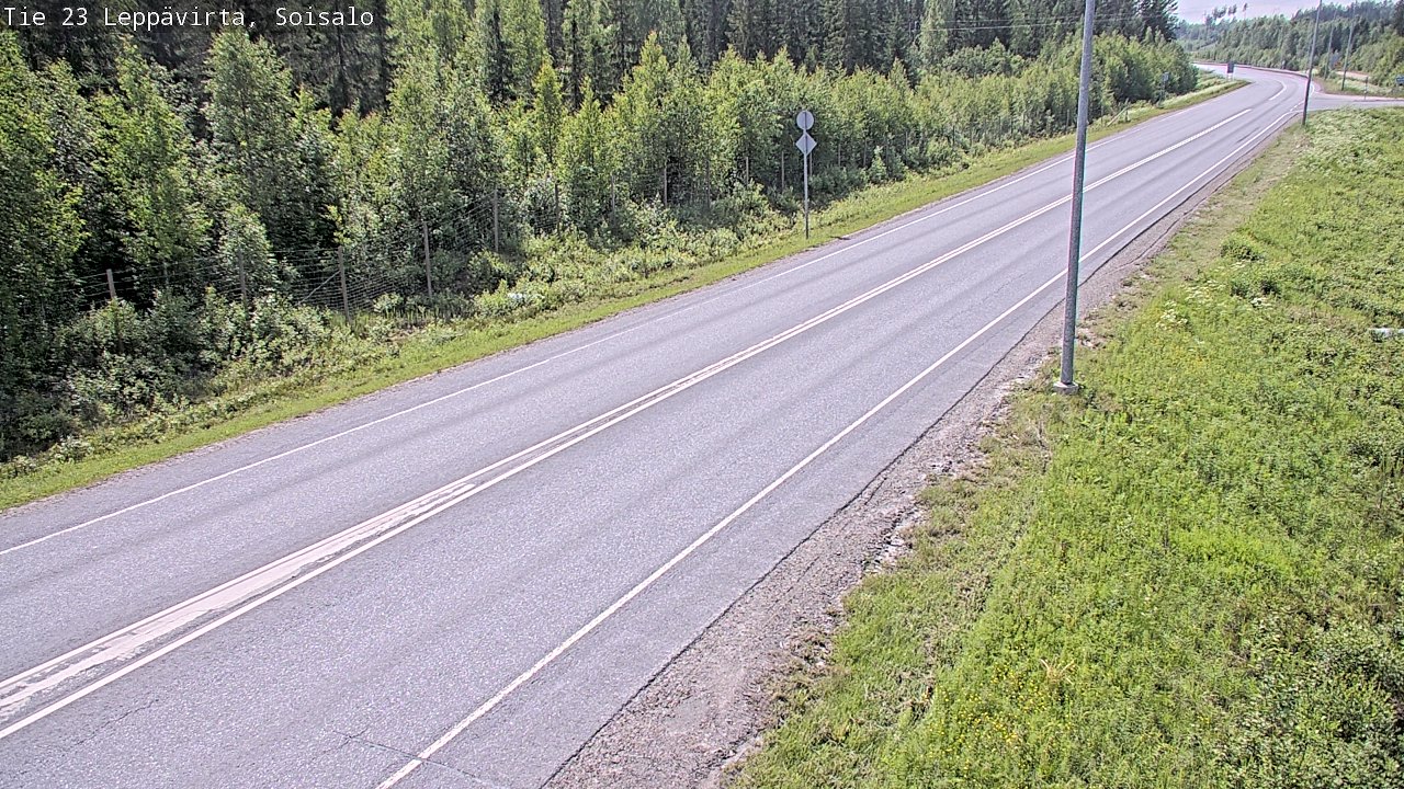 Weather Camera Image Road 23 Leppävirta, Soisalo, Leppävirta, Pohjois-Savo