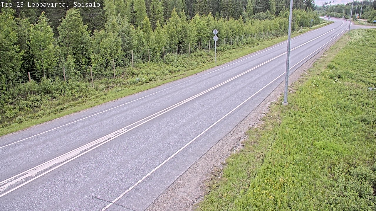 Weather Camera Image Road 23 Leppävirta, Soisalo, Leppävirta, Pohjois-Savo