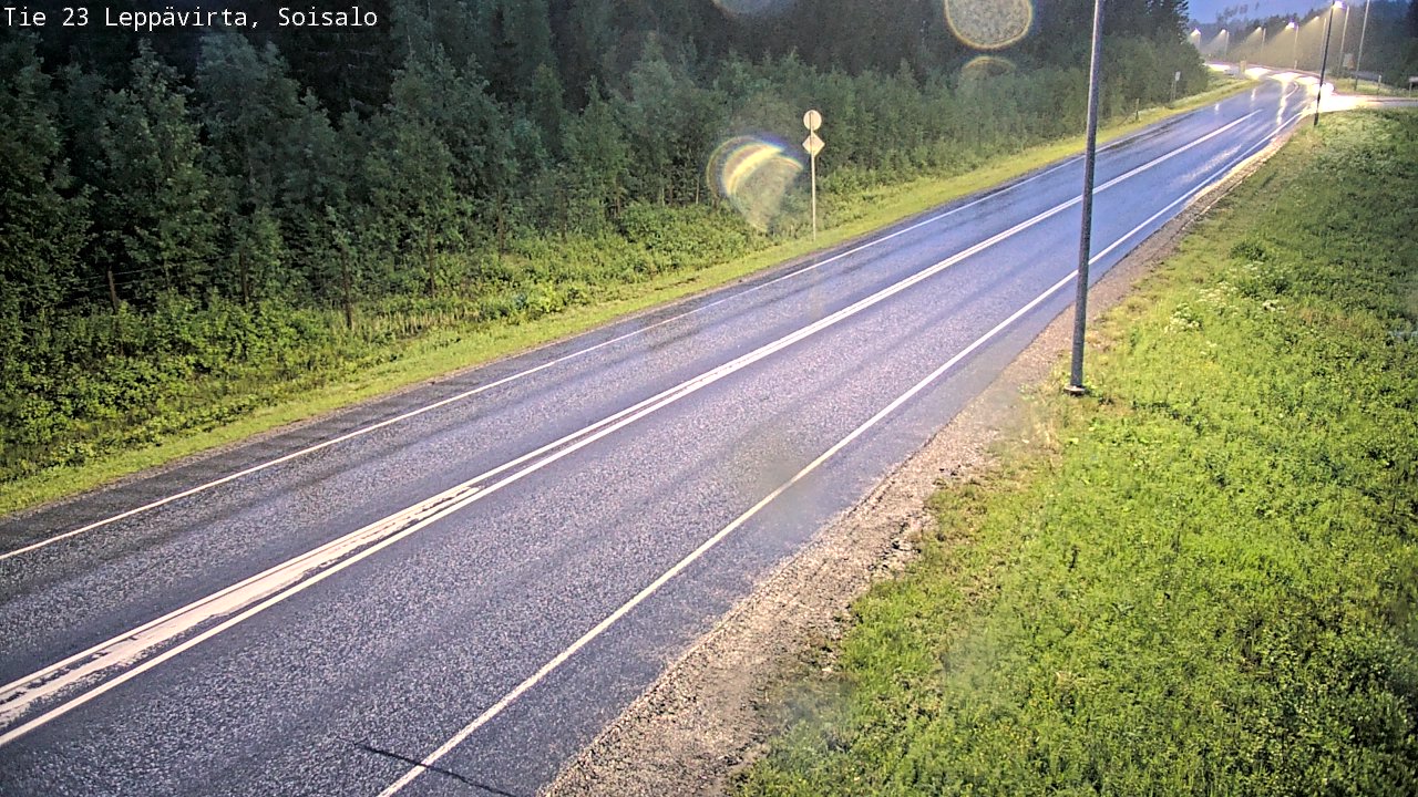 Weather Camera Image Road 23 Leppävirta, Soisalo, Leppävirta, Pohjois-Savo