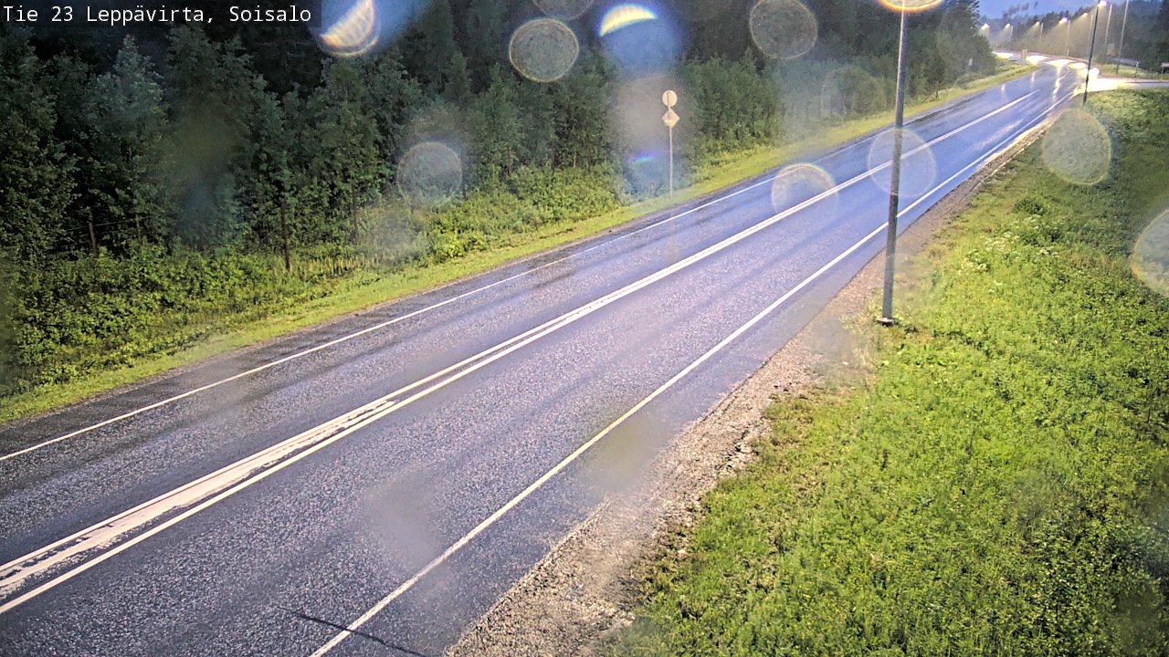 Weather Camera Image Road 23 Leppävirta, Soisalo, Leppävirta, Pohjois-Savo
