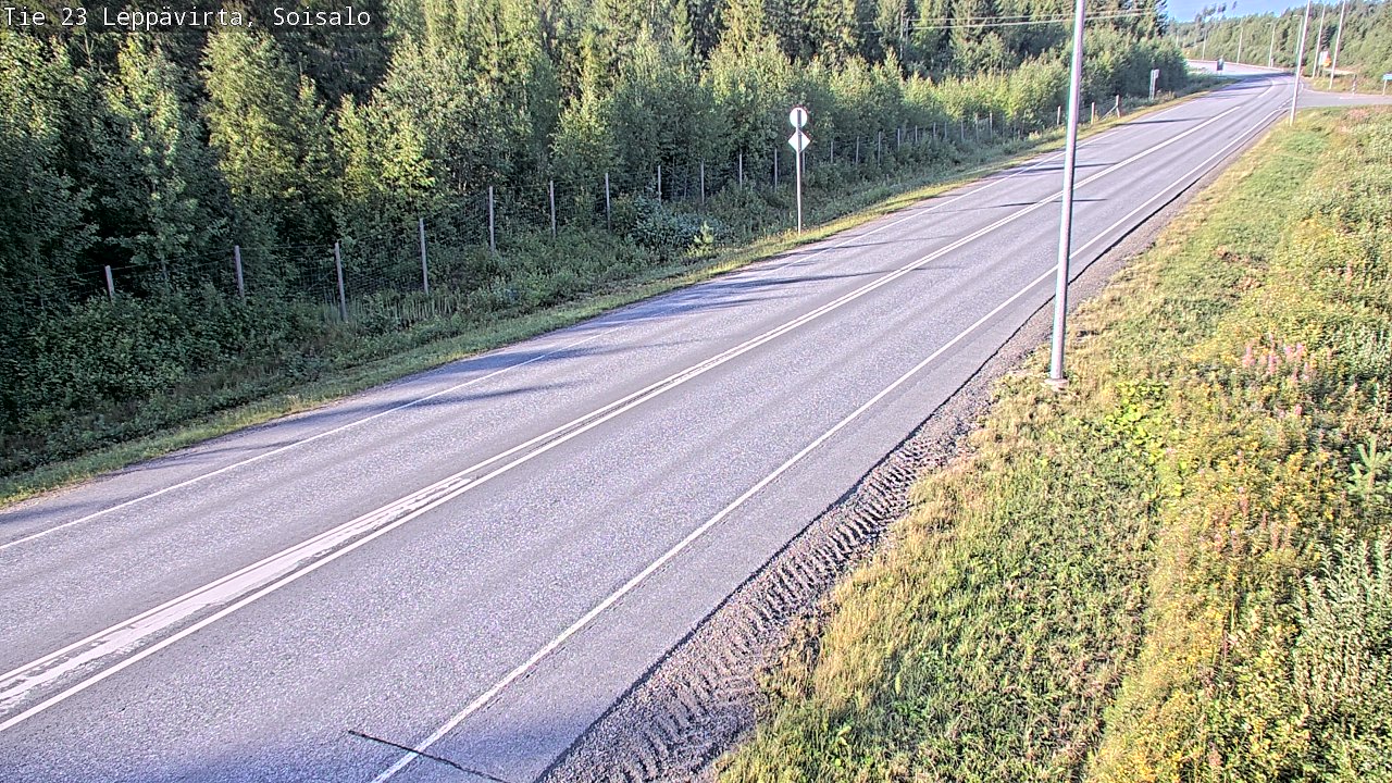 Weather Camera Image Road 23 Leppävirta, Soisalo, Leppävirta, Pohjois-Savo