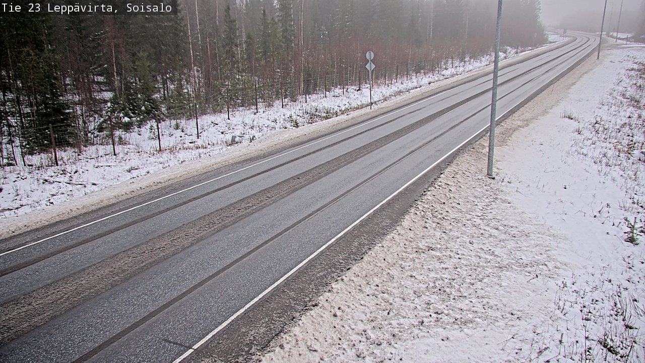 Weather Camera Image Road 23 Leppävirta, Soisalo, Leppävirta, Pohjois-Savo