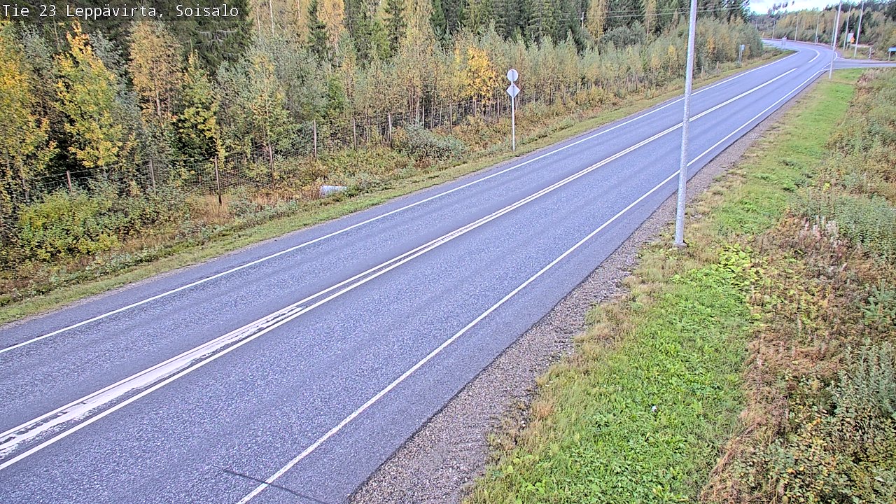 Weather Camera Image Road 23 Leppävirta, Soisalo, Leppävirta, Pohjois-Savo