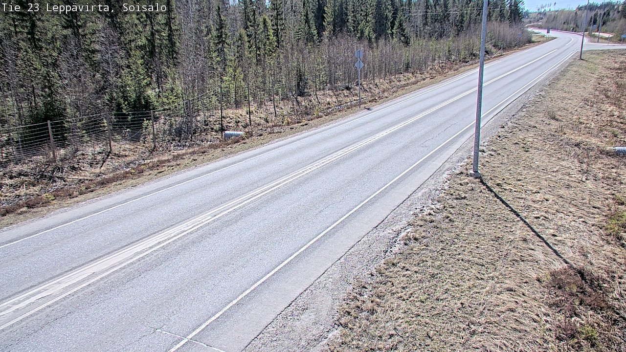 Weather Camera Image Road 23 Leppävirta, Soisalo, Leppävirta, Pohjois-Savo