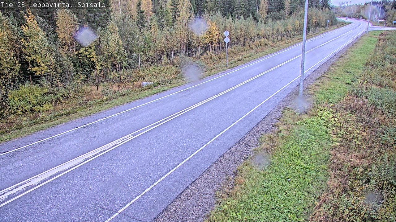 Weather Camera Image Road 23 Leppävirta, Soisalo, Leppävirta, Pohjois-Savo