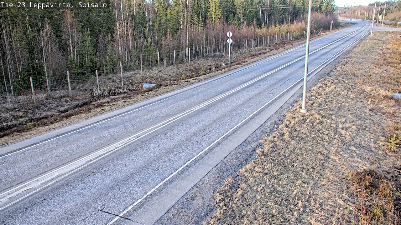 Weather Camera Image Väg 23 Leppävirta, Soisalo, Leppävirta, Pohjois-Savo