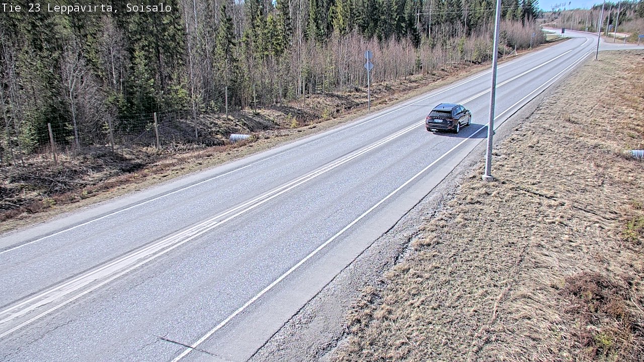 Weather Camera Image Väg 23 Leppävirta, Soisalo, Leppävirta, Pohjois-Savo