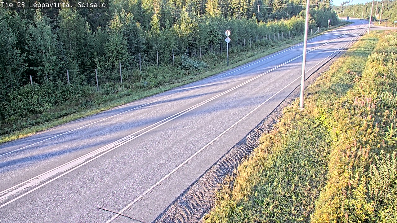 Weather Camera Image Road 23 Leppävirta, Soisalo, Leppävirta, Pohjois-Savo