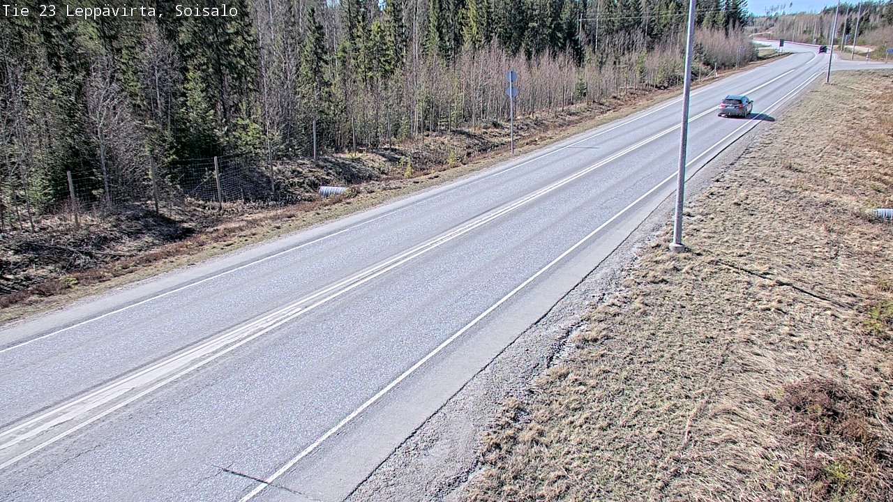 Weather Camera Image Road 23 Leppävirta, Soisalo, Leppävirta, Pohjois-Savo