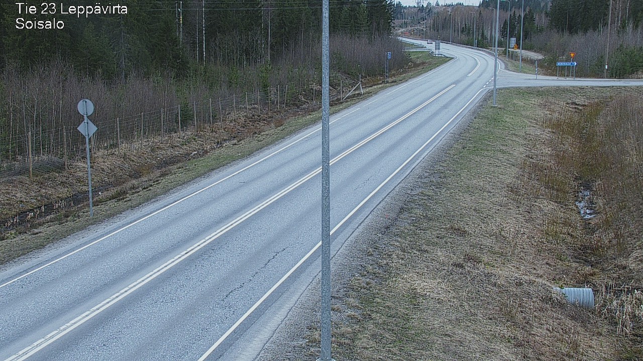 Weather Camera Image Road 23 Leppävirta, Soisalo, Leppävirta, Pohjois-Savo