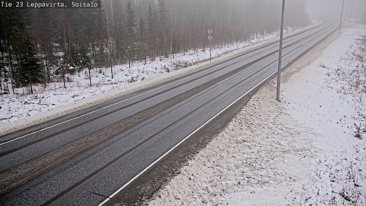 Weather Camera Image Road 23 Leppävirta, Soisalo, Leppävirta, Pohjois-Savo