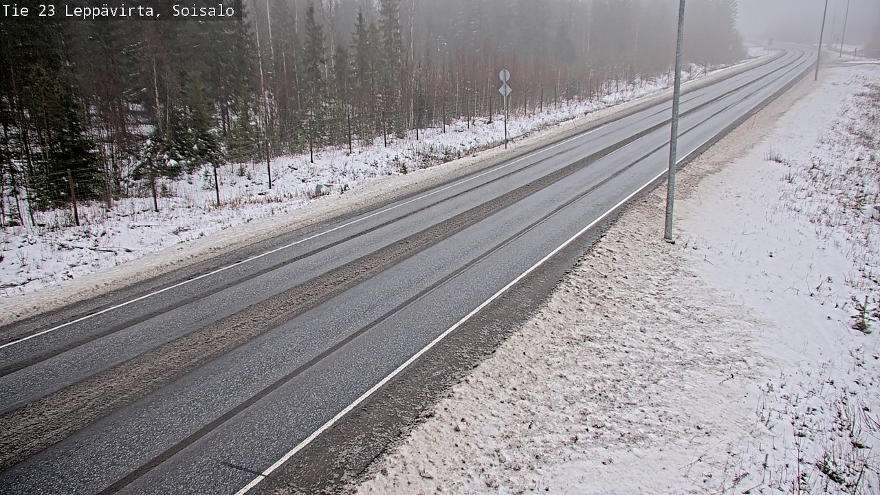 Weather Camera Image Road 23 Leppävirta, Soisalo, Leppävirta, Pohjois-Savo