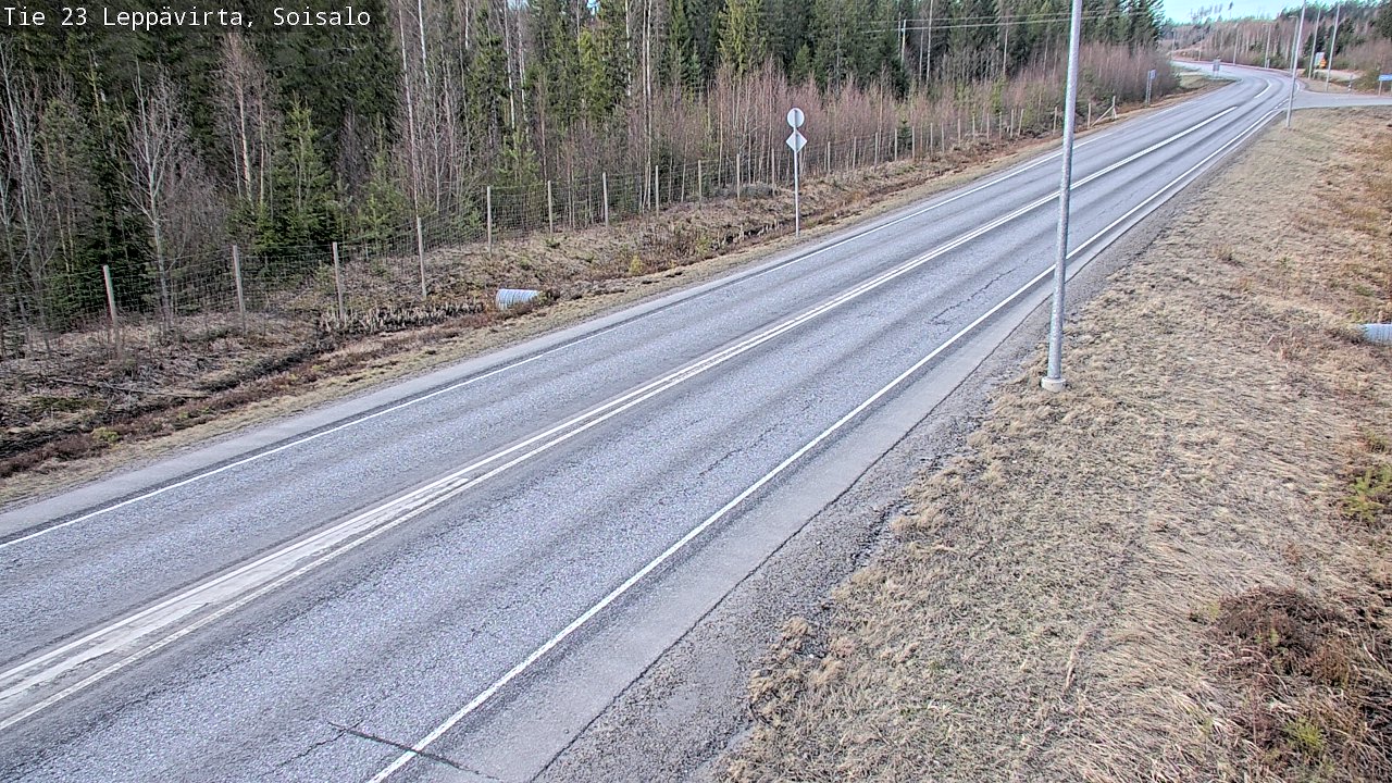 Weather Camera Image Väg 23 Leppävirta, Soisalo, Leppävirta, Pohjois-Savo