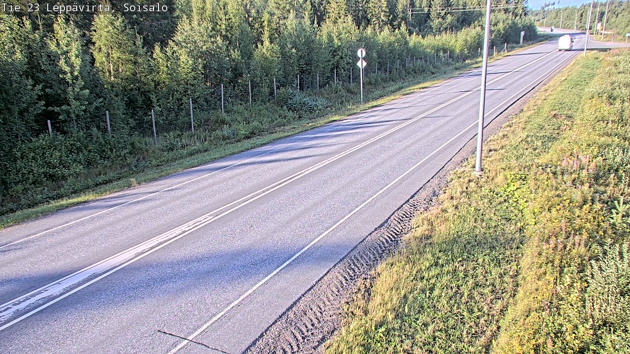 Weather Camera Image Road 23 Leppävirta, Soisalo, Leppävirta, Pohjois-Savo
