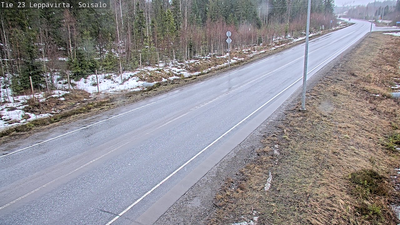 Weather Camera Image Väg 23 Leppävirta, Soisalo, Leppävirta, Pohjois-Savo
