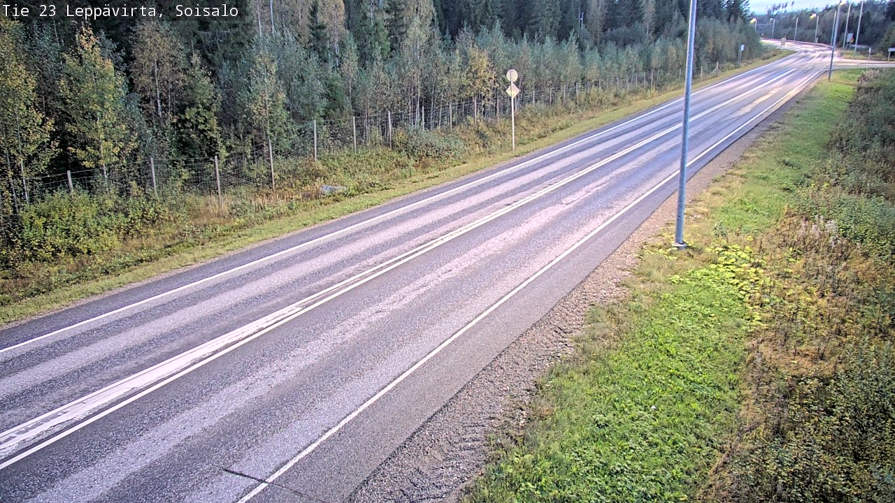 Weather Camera Image Road 23 Leppävirta, Soisalo, Leppävirta, Pohjois-Savo