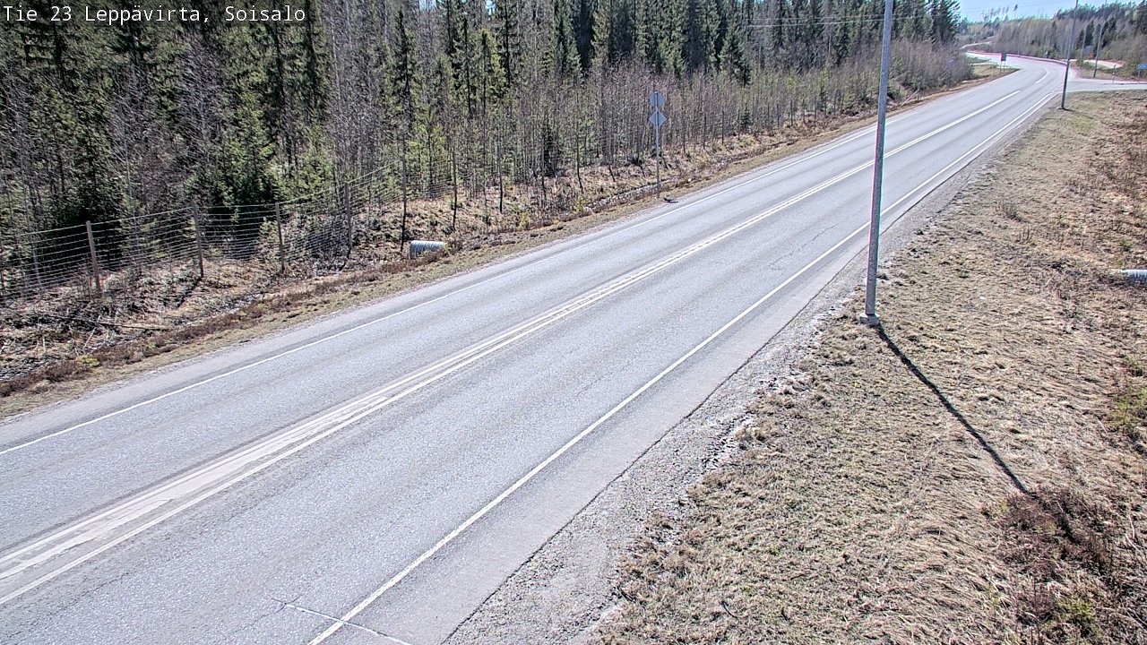 Weather Camera Image Road 23 Leppävirta, Soisalo, Leppävirta, Pohjois-Savo