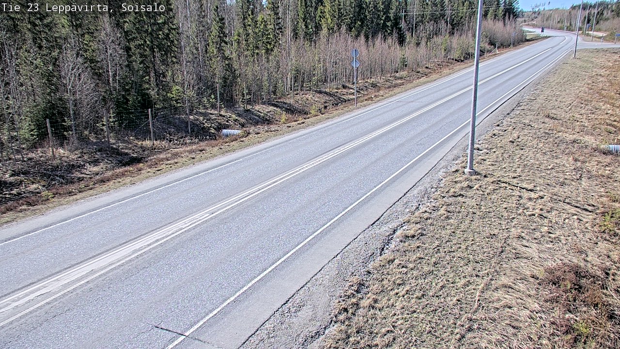 Weather Camera Image Road 23 Leppävirta, Soisalo, Leppävirta, Pohjois-Savo