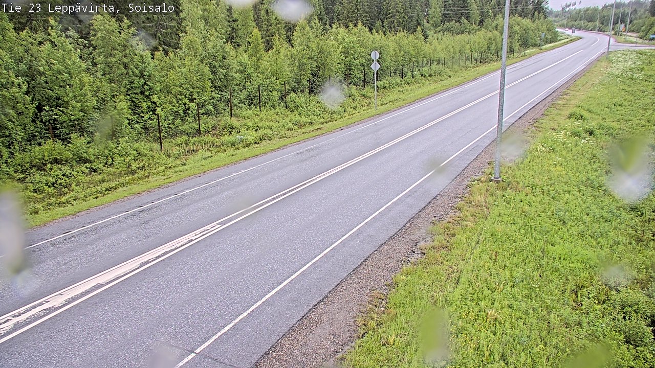 Weather Camera Image Road 23 Leppävirta, Soisalo, Leppävirta, Pohjois-Savo