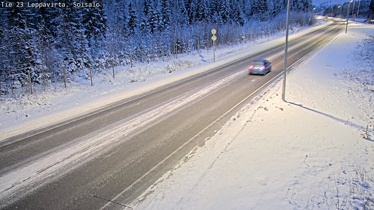 Weather Camera Image Road 23 Leppävirta, Soisalo, Leppävirta, Pohjois-Savo