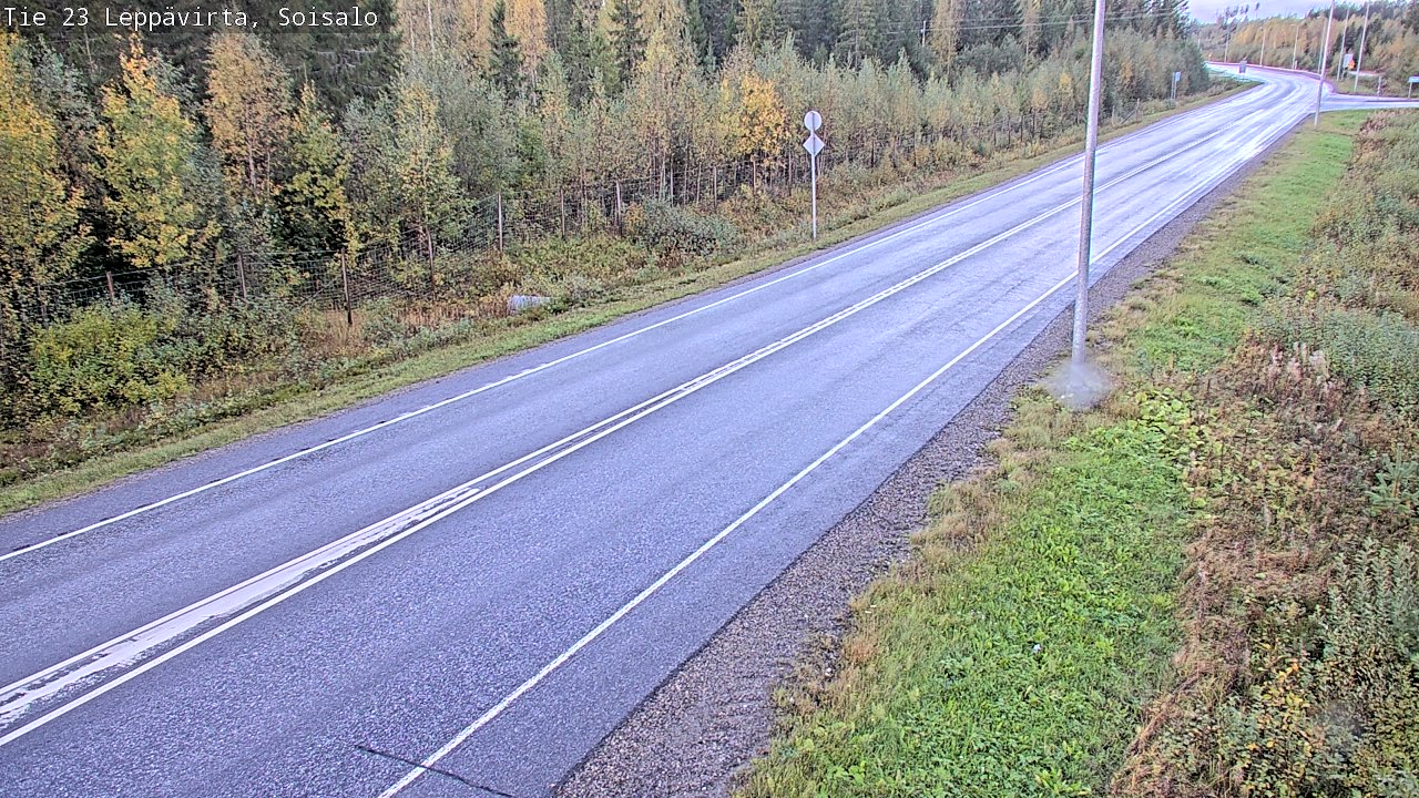 Weather Camera Image Road 23 Leppävirta, Soisalo, Leppävirta, Pohjois-Savo